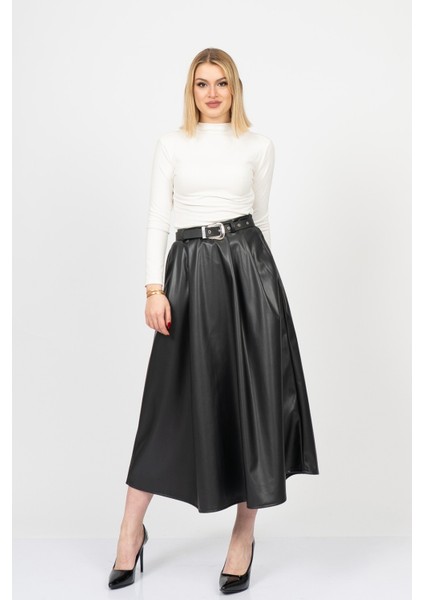 Leathercurve Belted Winter Skirt – 6827 fiyatları