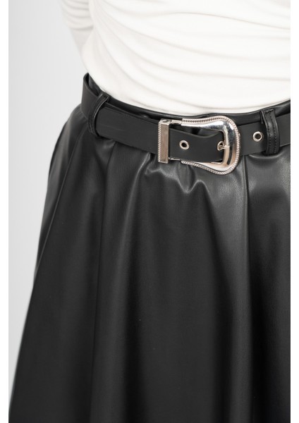 Leathercurve Belted Winter Skirt – 6827 modelleri