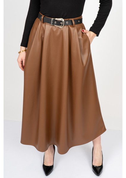Leathercurve Belted Winter Skirt – 6827 fiyatları