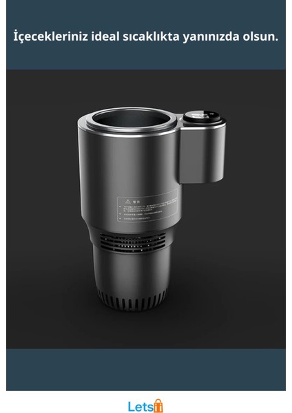 Dijital Göstergeli Araç Içi Isıtıcı ve Soğutucu Bardak Tutucu fiyatları