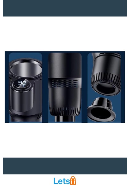 Dijital Göstergeli Araç Içi Isıtıcı ve Soğutucu Bardak Tutucu modelleri