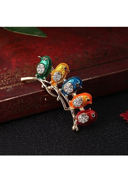 Sıralı 5 Kuş Broş modelleri