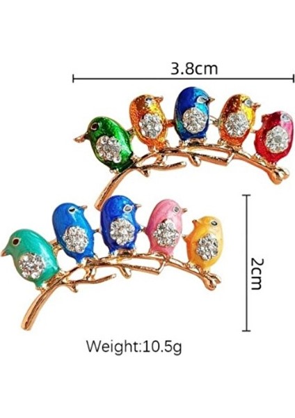 Sıralı 5 Kuş Broş indirimleri
