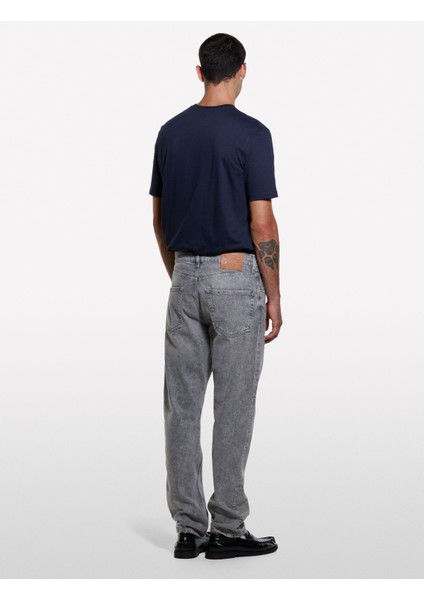 %100 Pamuk Vintage Efektli Regular Fit Pantolon Erkek Beyaz Pantolon - 325A4JPDSE02I