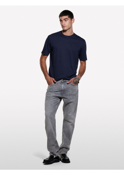 %100 Pamuk Vintage Efektli Regular Fit Pantolon Erkek Beyaz Pantolon - 325A4JPDSE02I fiyatları