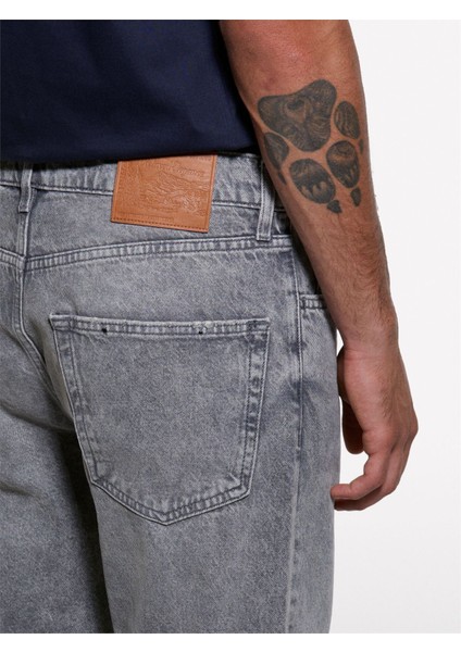 %100 Pamuk Vintage Efektli Regular Fit Pantolon Erkek Beyaz Pantolon - 325A4JPDSE02I modelleri