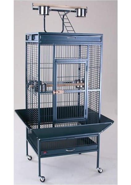 Dayang Papağan Kafesi Ayaklı Siyah 61X56X165, 600-A11B