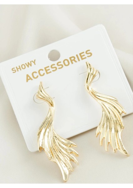 Dalga Detaylı Gold Vip Kaplama Küpe fırsatları