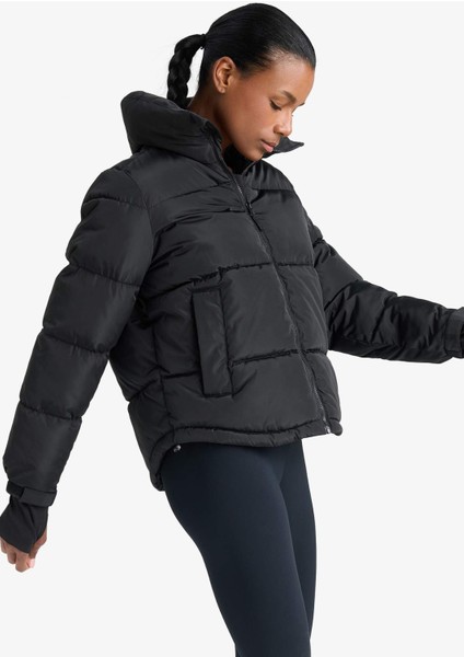 Su İtici Regular Fit Dik Yaka Fermuarlı El Geçmeli Cepli Şişme Mont Z1438AZ25WN