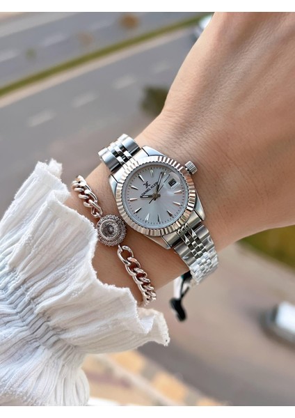 2 Yıl Garantili Jubile Kordon 3 Atm Suya Dayanıklı Kadın Kol Saati+Bileklik F.Z.10030.1 fiyatları