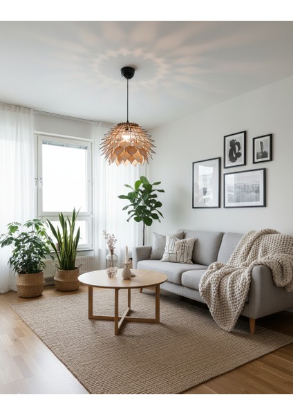 Tekli Ahşap Kozalak Sarkıt Avize fiyatları