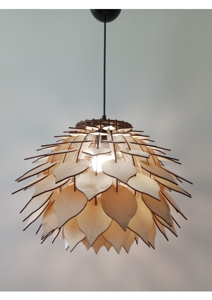 Tekli Ahşap Kozalak Sarkıt Avize fırsatları