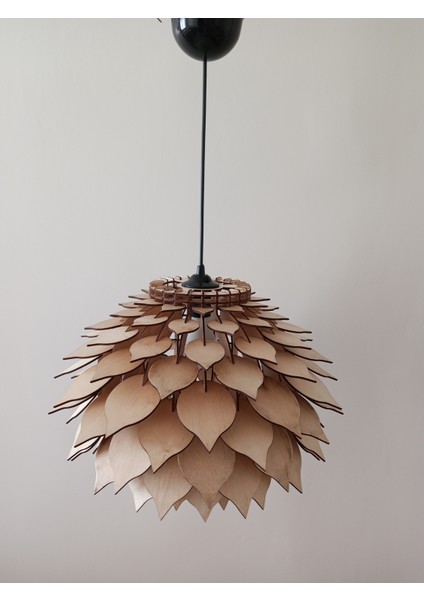 Tekli Ahşap Kozalak Sarkıt Avize indirimleri