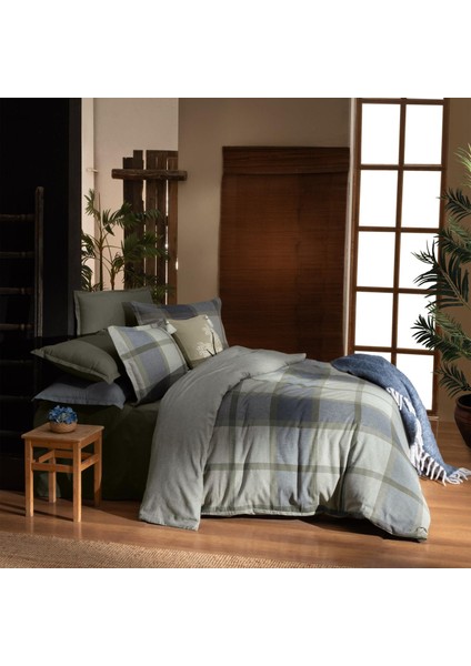 Gretna Flanel Prime Collection Çift Kişilik Nevresim Takımı Haki fiyatları