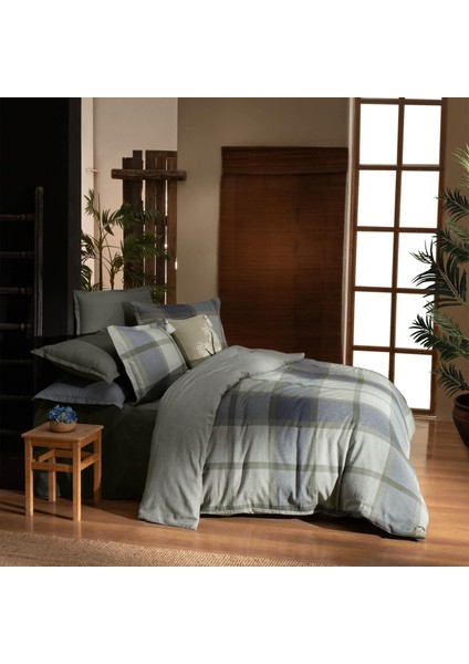 Gretna Flanel Prime Collection Çift Kişilik Nevresim Takımı Haki fırsatları