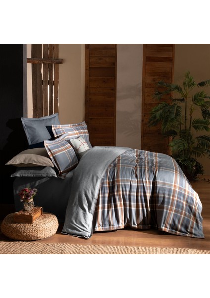 Callanish Flanel Prime Collection Çift Kişilik Nevresim Takımı Gri modelleri