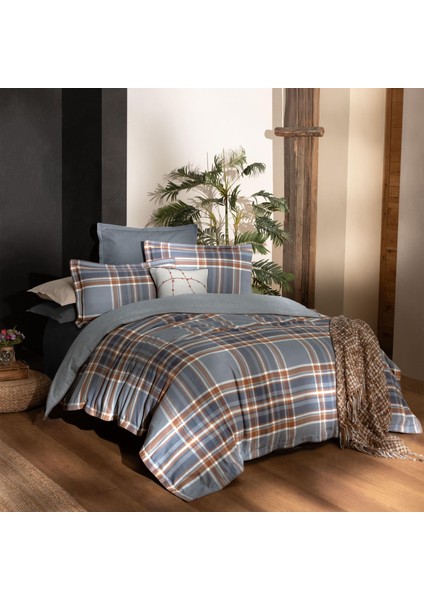 Callanish Flanel Prime Collection Çift Kişilik Nevresim Takımı Gri fırsatları