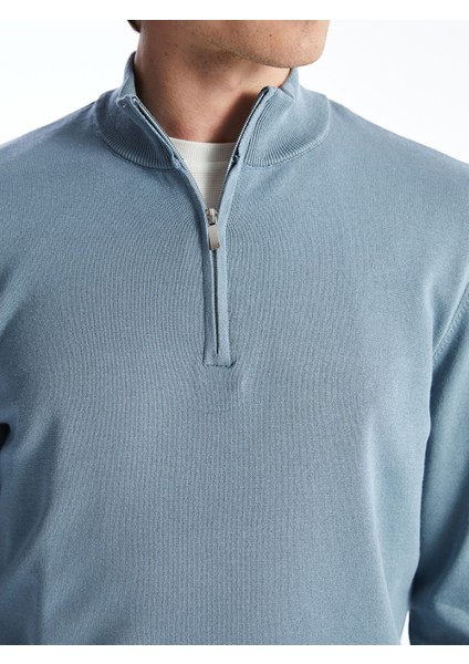 Yeni Sezon Dik Yaka Uzun Kollu Erkek Triko Kazak modelleri