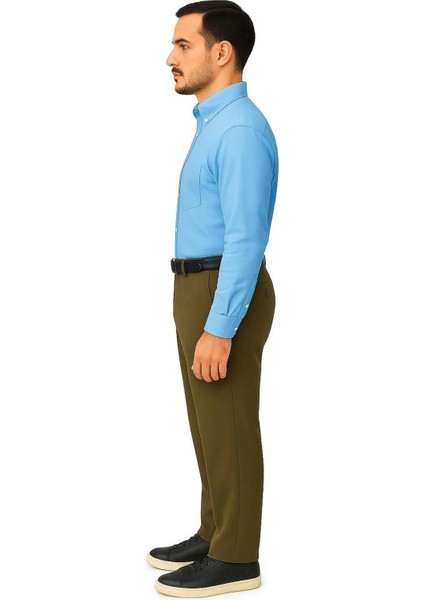 Rahat Kesim Pamuklu Keten Haki Baba Erkek Pantolon fiyatları