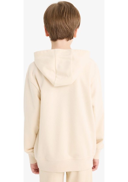 Erkek Çocuk Basic Düz Kapüşonlu Okul Sweatshirt E9558A825AU