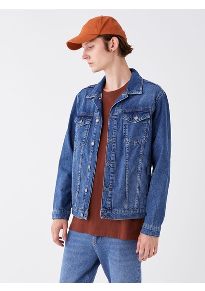 Yeni Sezon Standart Kalıp Erkek Jean Ceket