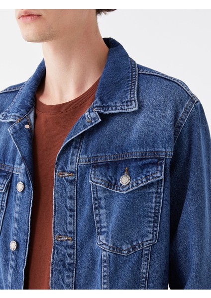 Yeni Sezon Standart Kalıp Erkek Jean Ceket fırsatları
