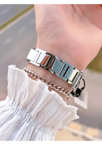 Çelik Kordon 30 mt Suya Dayanıklı Kadın Kol Saati+Bileklik BF.GF.10821.1 fırsatları