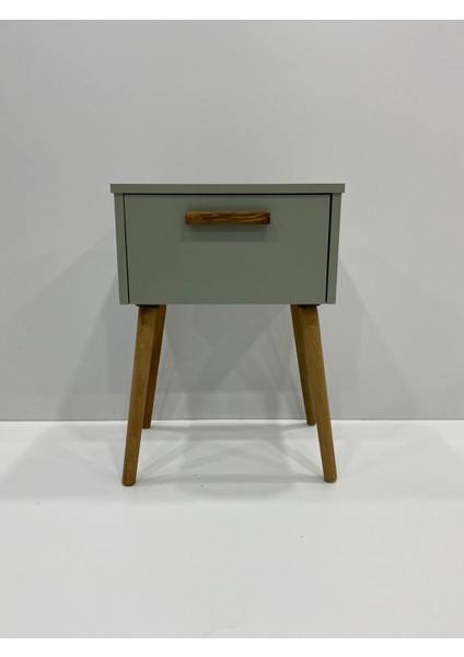 Zeta Komodin Kapaklı, Kül Yeşil Renk, Ahşap Ayaklı, Sehpa modelleri