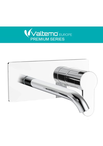 | Valtemo Teos Modern Tasarım Krom Ankastre Lavabo Bataryası