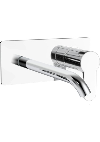 | Valtemo Teos Modern Tasarım Krom Ankastre Lavabo Bataryası fiyatları