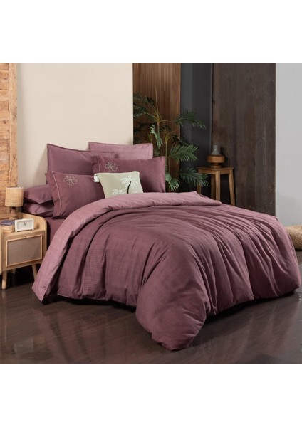 Ederlezi Tek Kişilik %100 Pamuk Flanel (Pazen) Nevresim Takımı Gül Kurusu modelleri