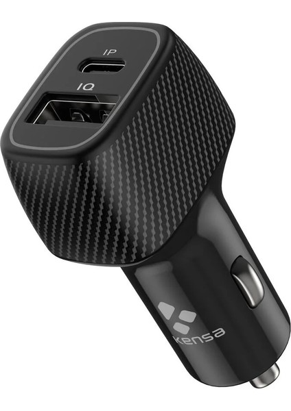 Ikili Araç Içi Hızlı Şarj Başlığı – Çakmaklık - USB + Micro Kablolu