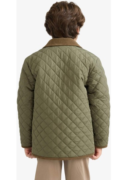 Erkek Çocuk Su Geçirmez Polo Yaka Pelüş Astar Mont F0429A825AU