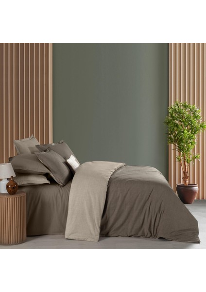 Solo Tone Tek Kişilik %100 Pamuk Nevresim Takımı Mocha fiyatları