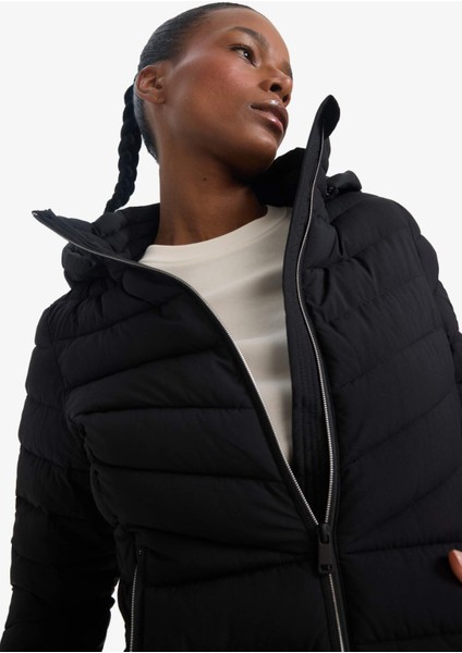 Su İtici Regular Fit Kapüşonlu Fermuarlı Cepli Şişme Mont E9253AX25AU