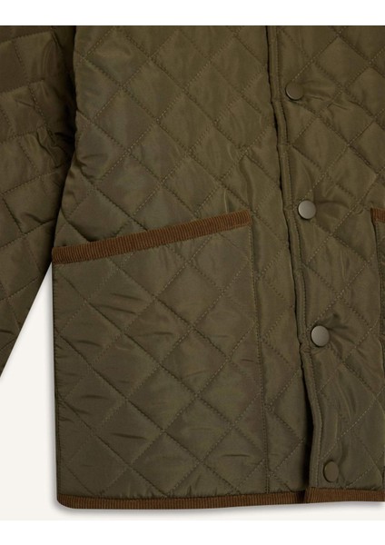 Erkek Çocuk Su Geçirmez Polo Yaka Pelüş Astar Mont F0429A825AU