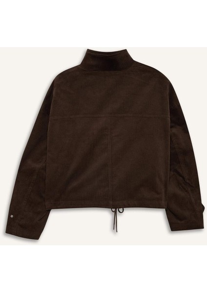 Su Geçirmez Regular Fit Pamuklu Fermuarlı Mont E8692AX25AU