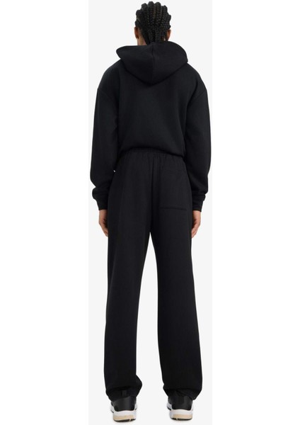 Wide Leg Cepli Geniş Paça Dokulu Eşofman Altı