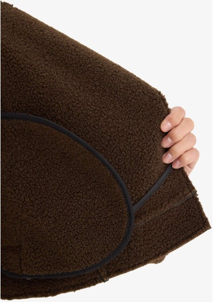 Regular Fit Suni Kürk Astarlı Mont E8541AX25WN