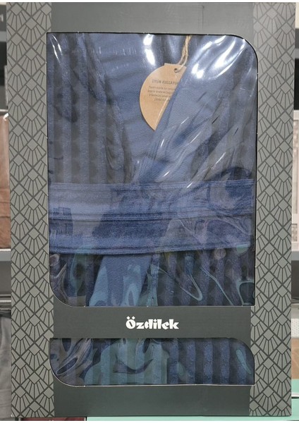 Circolare Lacivert Bornoz Seti (1 Bornoz + 1 Havlu) fiyatları