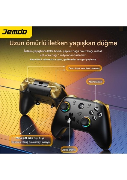 H5 Kablosuz Oyun Kumandası Gamepad Bluetooth Android, Ios, Windows Pc 1000Hz 400MAH Batarya fiyatları