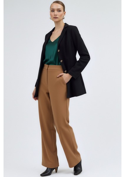 Tasarım Yaka Siyah Kaşe Kaban fırsatları