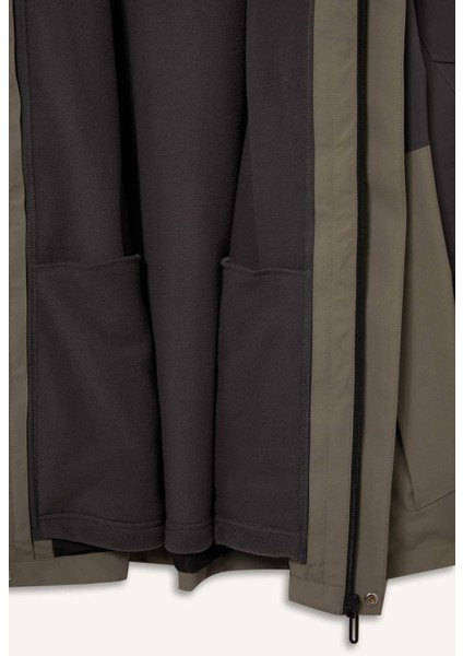 Su İtici Regular Fit Kapüşonlu Rüzgar Geçirmez Mont E9490AX25WN