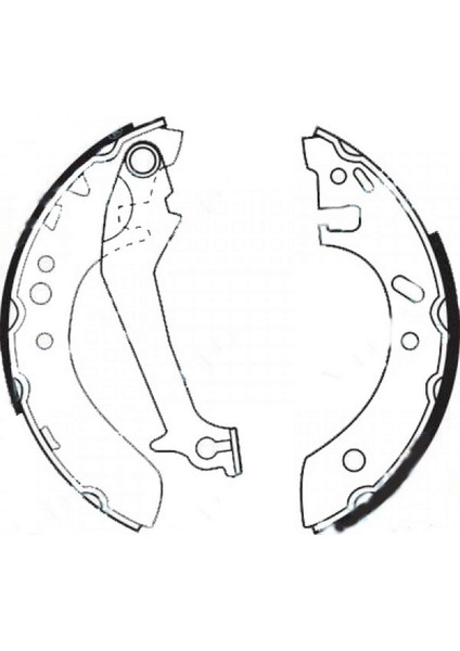 Xmpdby Arka Pabuç Balata Escort V/vi 1.4 1.6 1.8d Abs Siz 95 Fiesta 1.3 1.4 1ç8d 203X38 GS8608