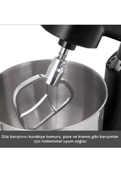 1800W Döküm Gövdeli 6,2 Litre Hazne Kıyma-Sucuk Yapma Hamur Yoğurma Çıprma Karıştırma Vb Çok Fonksiyonlu Premium Mutfak Şefi fırsatları
