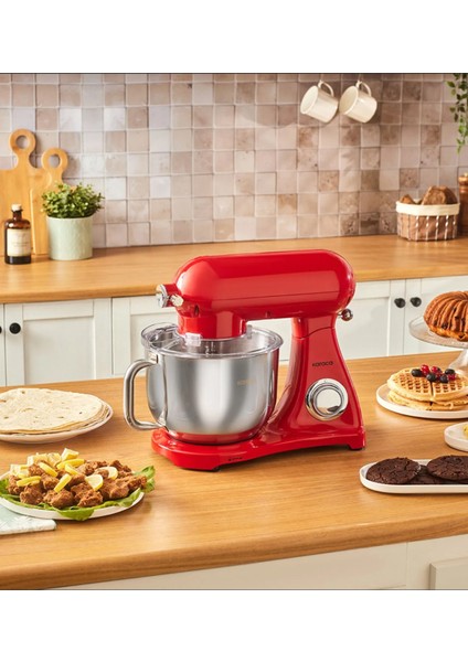 1800W Döküm Gövdeli 6,2 Litre Hazne Kıyma-Sucuk Yapma Hamur Yoğurma Çıprma Karıştırma Vb Çok Fonksiyonlu Premium Mutfak Şefi modelleri