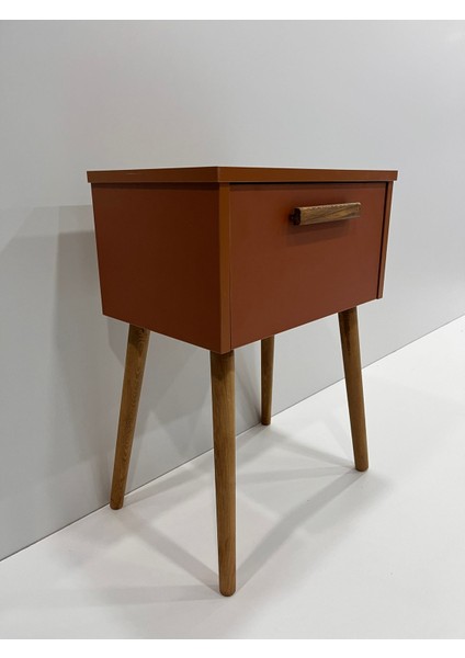 Zeta Komodin Kapaklı, Sepya Renk, Ahşap Ayaklı, Sehpa fiyatları