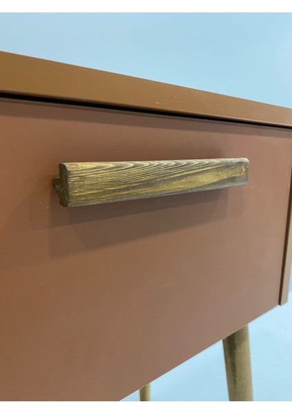 Zeta Komodin Kapaklı, Sepya Renk, Ahşap Ayaklı, Sehpa modelleri