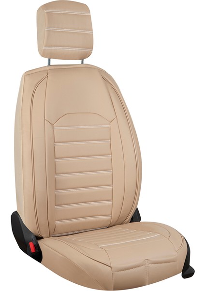 Toyota Land Crusier Uyumlu Deri Oto Koltuk Kılıfı 5li Set Nero Bej indirimleri