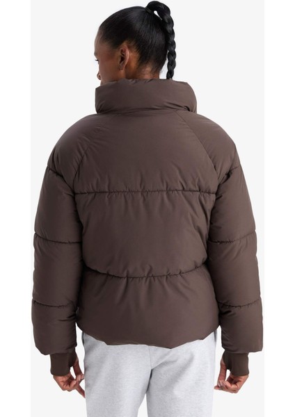 Su İtici Regular Fit Dik Yaka Reglan Kol Kışlık Şişme Mont A1550AX25WN